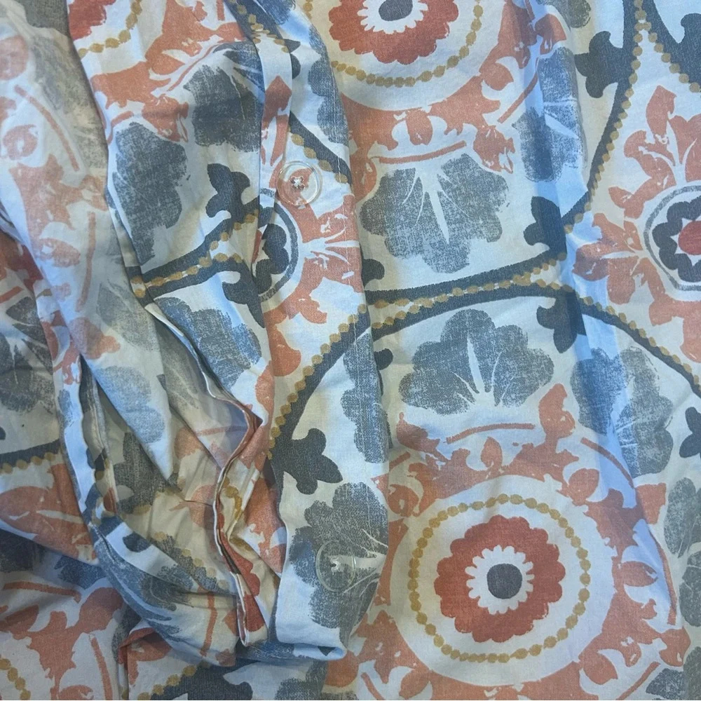 Pottery. Barn Veronica Duvet Cover 2 Pillow Shans King Medallion